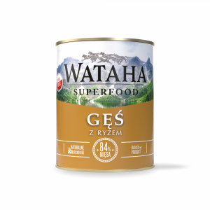 Wataha 83% Gęś z ryżem 850g