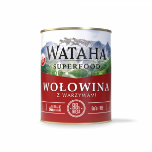 Wataha 98% wołowiny z dodatkiem warzywi witamin 850g