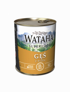 Wataha 83% Gęś z ryżem 850g