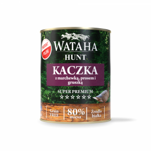 Wataha Puszka 80% Adult Kaczka z Prosem 800g