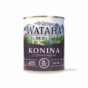 Wataha 86% konina z ziemniakami i witaminami 850g