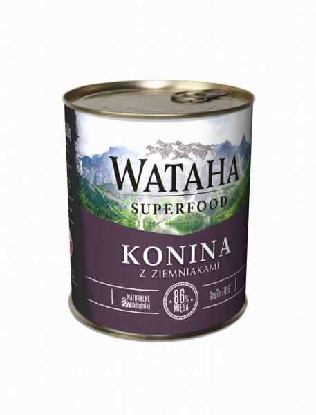 Wataha 86% konina z ziemniakami i witaminami 850g
