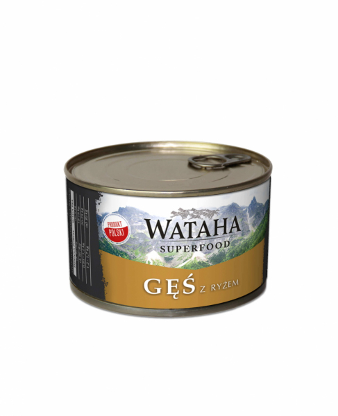 Wataha 83% Gęś z ryżem 410g