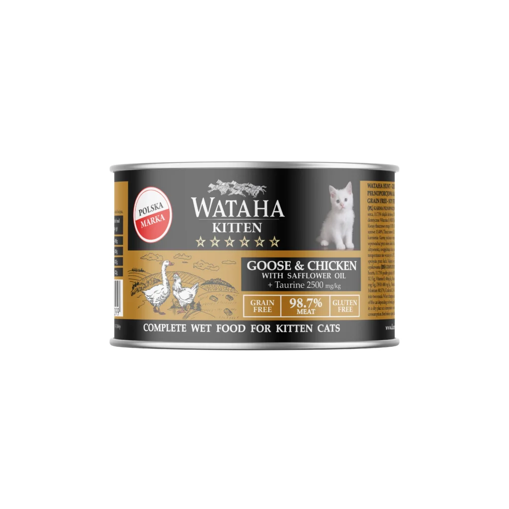 Wataha Hunt Kitten Gęsina z Kurczakiem 200g
