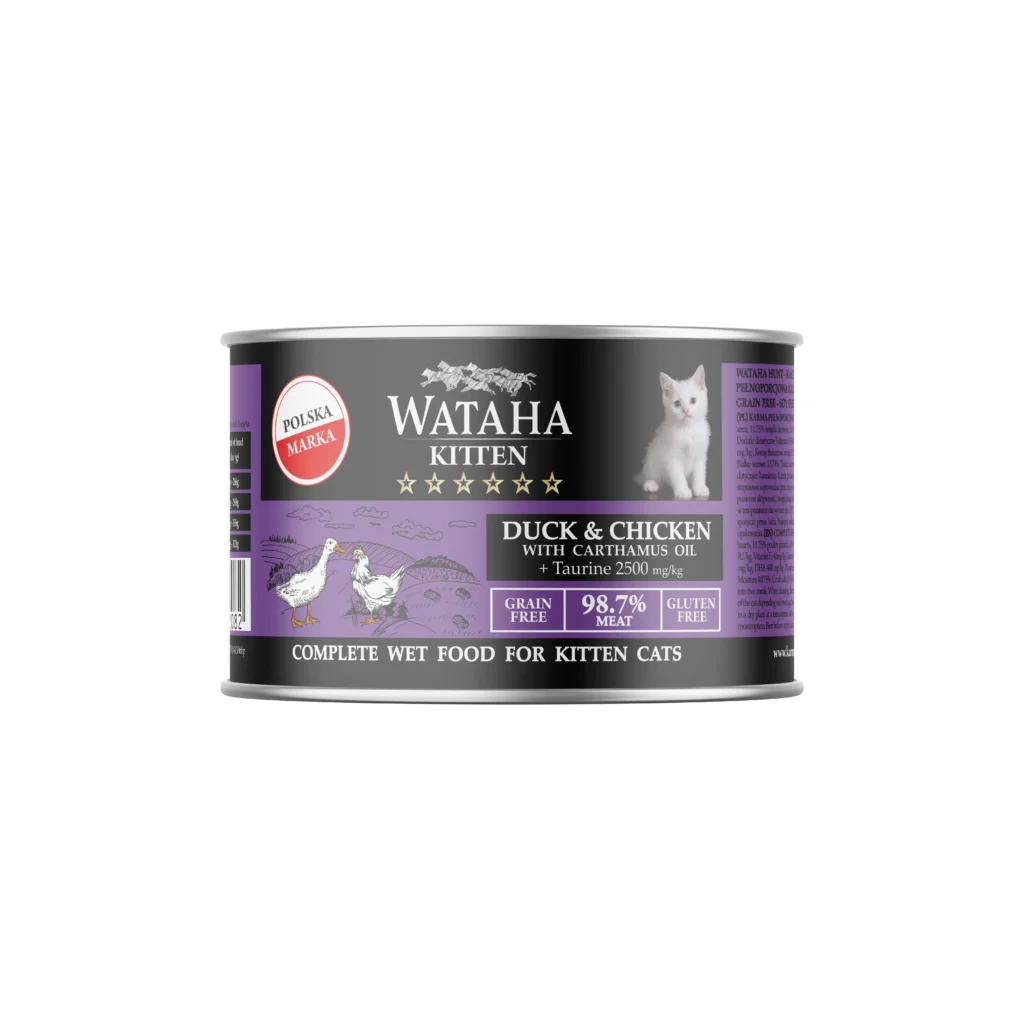 Wataha Hunt Kitten Kaczka z Kurczakiem 200g