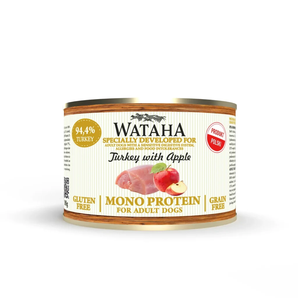 Wataha Mono Protien Indyk z jabłkiem 185g