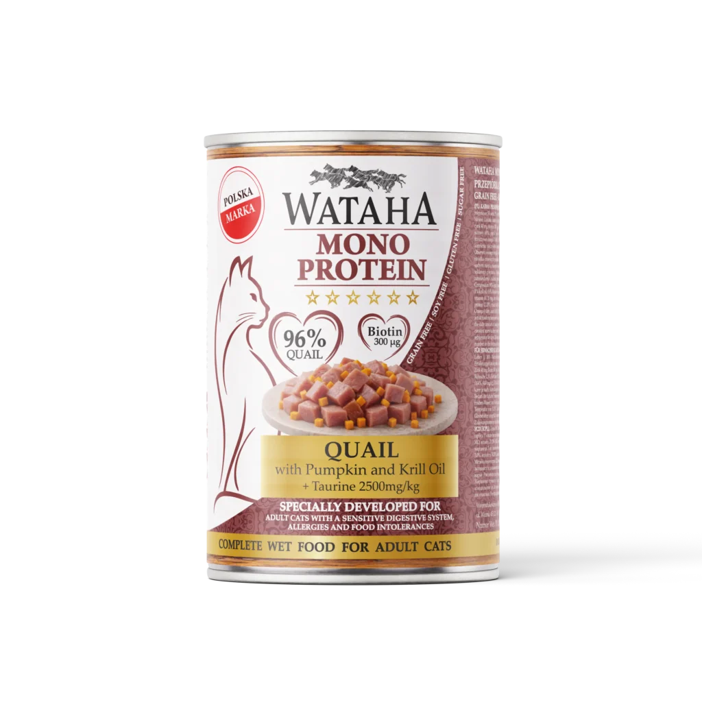 WATAHA ADULT CAT MONO 96% PRZEPIÓRKA Z DYNIĄ 400G
